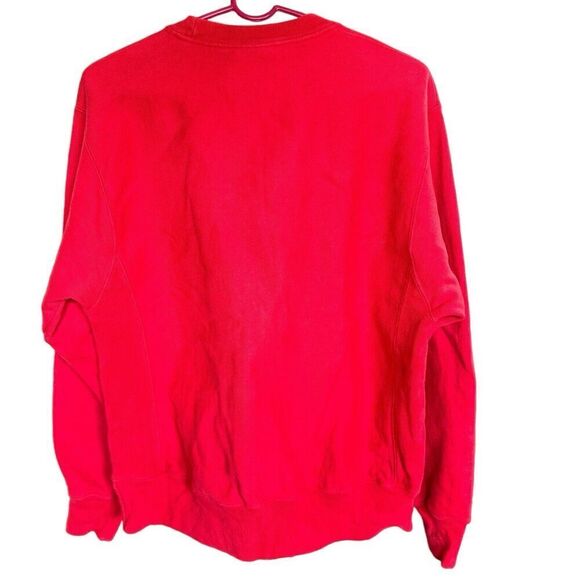 Vtg Champion Reverse Weave Red Embroidered Sweatshirt Sz M Unisex Athleisure - Picture 5 of 7